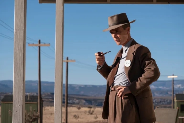 Cillian Murphy en Robert Oppenheimer. Foto: AP.