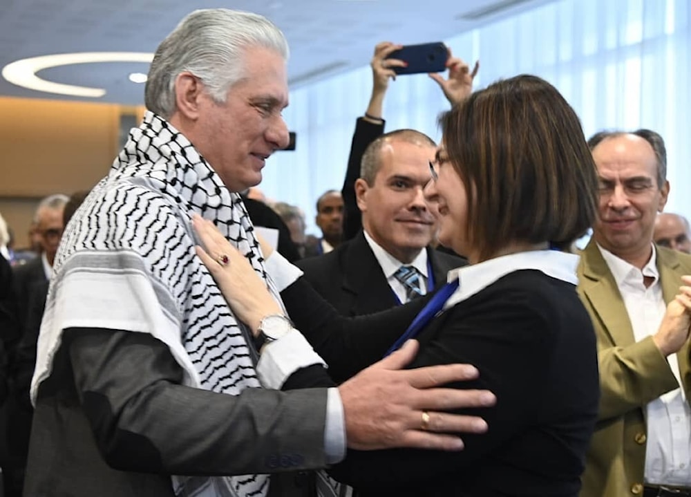 Presidente de Cuba resaltó quehacer de periodistas en Palestina.