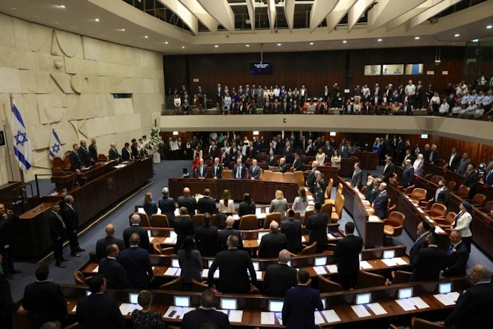 Sesión en la Knesset israelí (Parlamento).