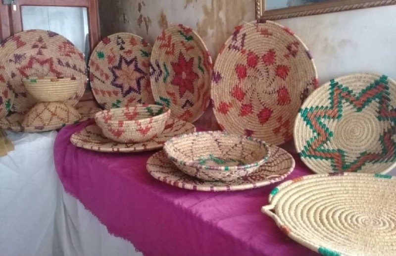 Artesanía de espiga de trigo, de moda en Siria