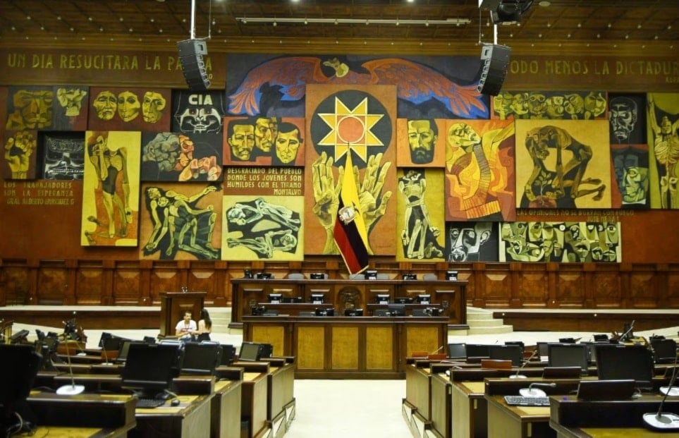 Salón del Pleno de la Asamblea Nacional.