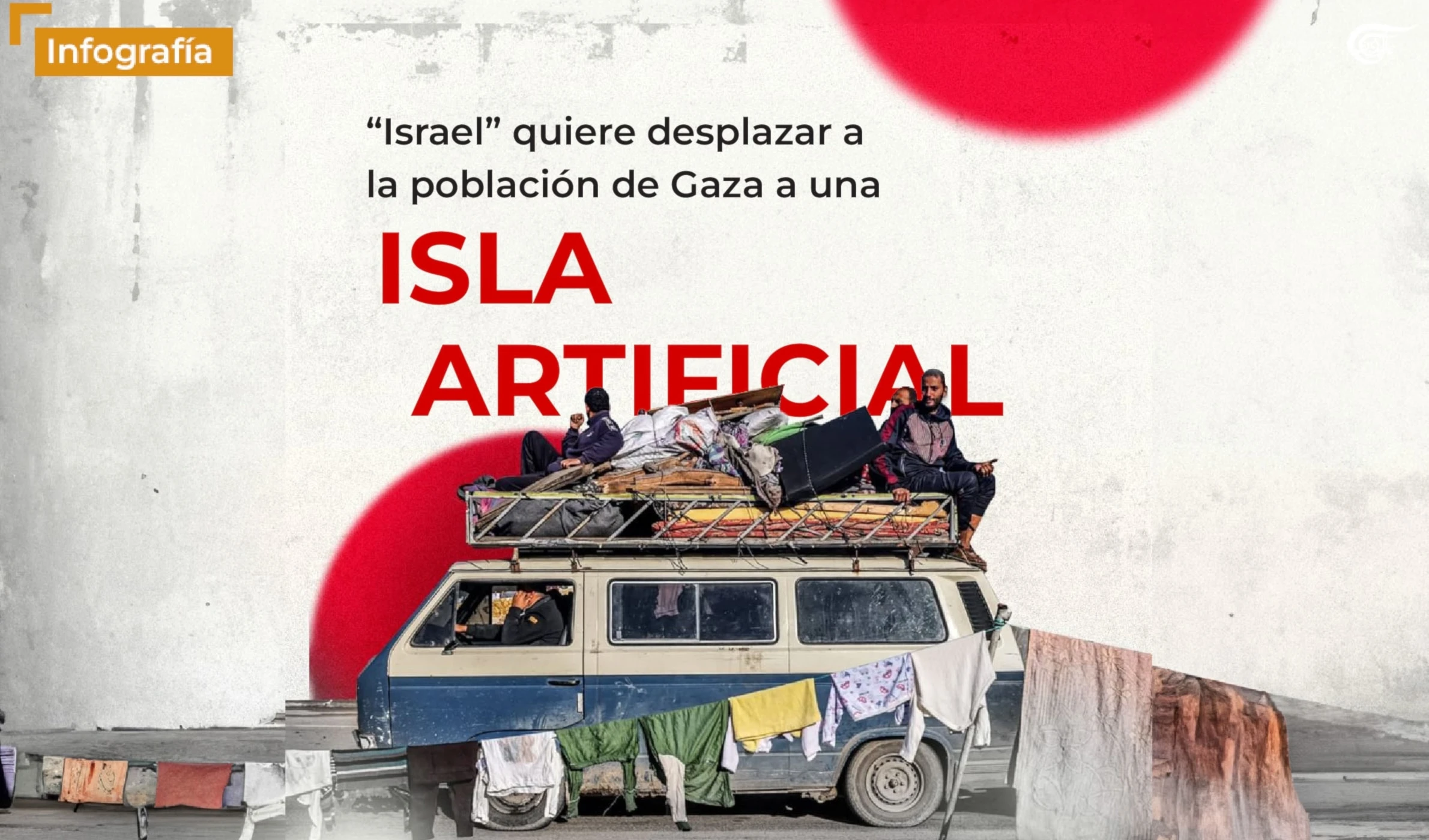 "Israel" quiere desplazar a la población de Gaza a una ISLA ARTIFICIAL