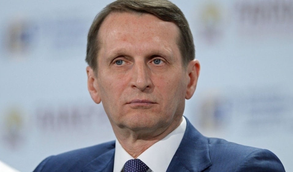 El director del Servicio de Inteligencia Exterior de Rusia, Sergey Naryshkin.