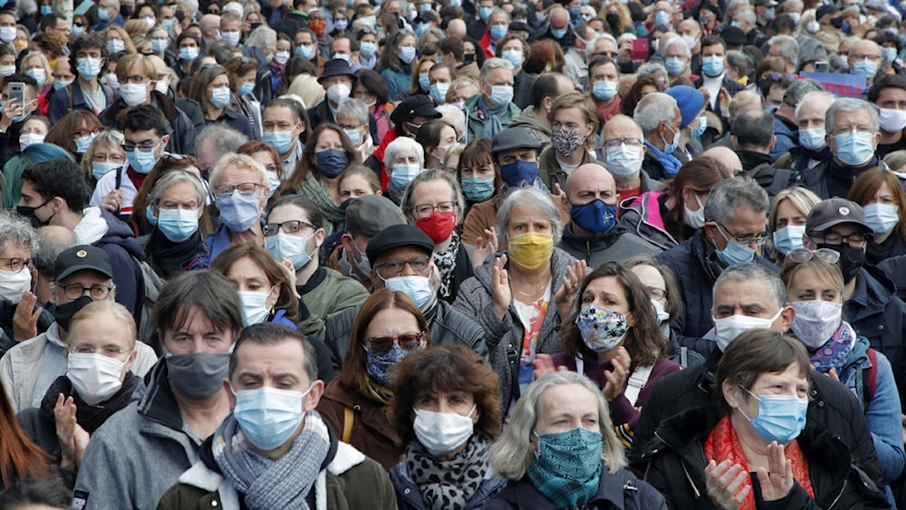 Imagen refrencial de la pandemia de Covid 19. Foto: AP. 