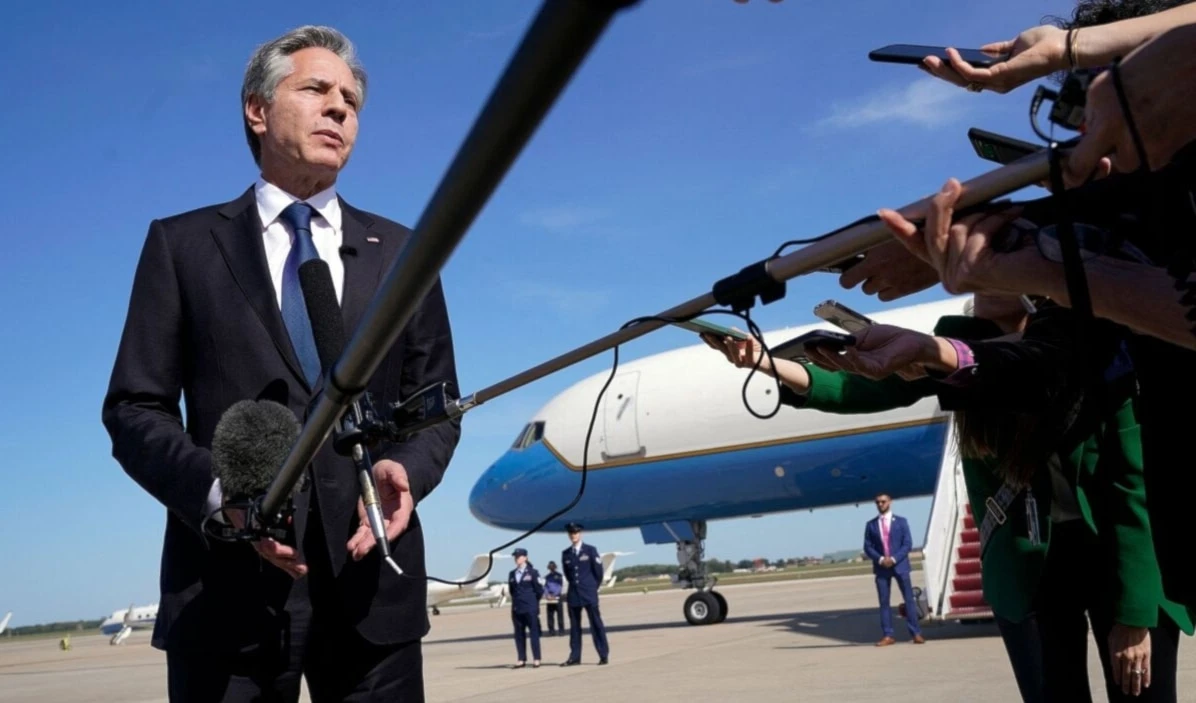 Blinken llegó a "Tel Aviv" luego de gira diplomática por varios países del Medio Oriente. Blinken llegó a "Tel Aviv" luego de gira diplomática por varios países del Medio Oriente.