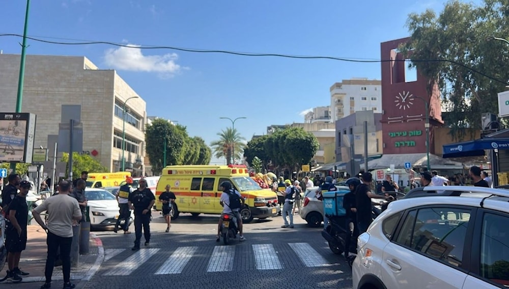 Escenario de la operación de apuñalamiento en la localidad de Hadera, “Tel Aviv”.