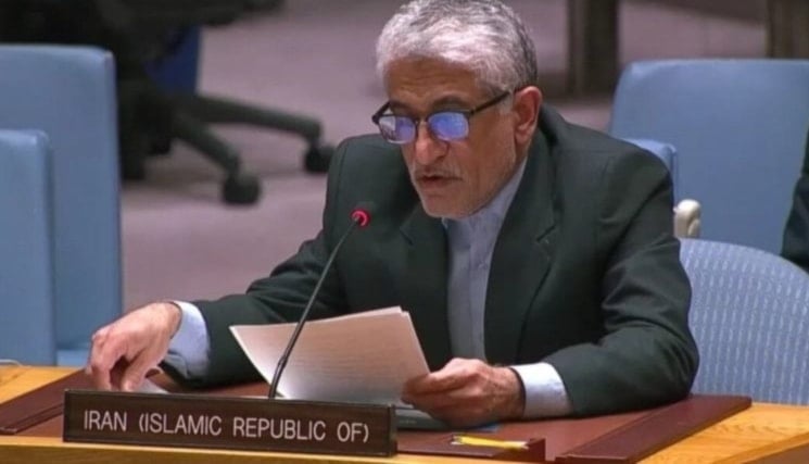 El embajador permanente de Irán ante la ONU, Amir Saeid Iravani.