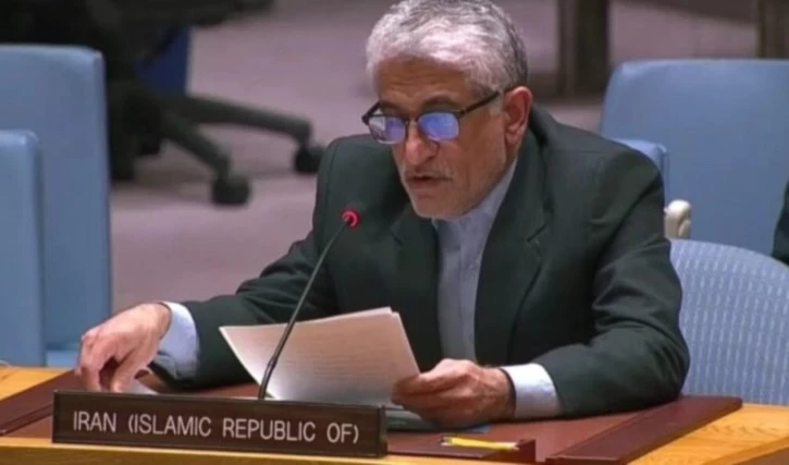 El embajador permanente de Irán ante la ONU, Amir Saeid Iravani.