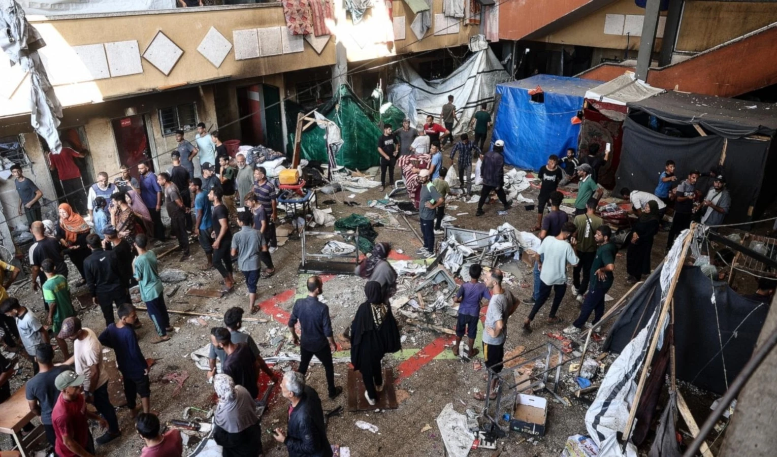 Crítica situación humanitaria al norte de Gaza.