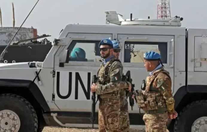 Fuerzas Provisionales de Paz de la ONU en el sur de Líbano.