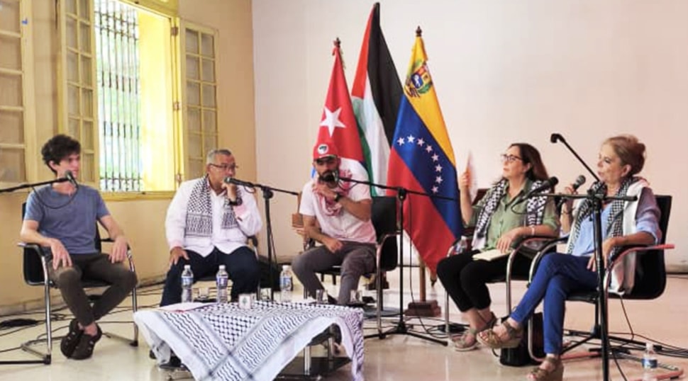 La Casa del Alba Cultural de La Habana, sede del conversatorio sobre la realidad de Palestina y Líbano.