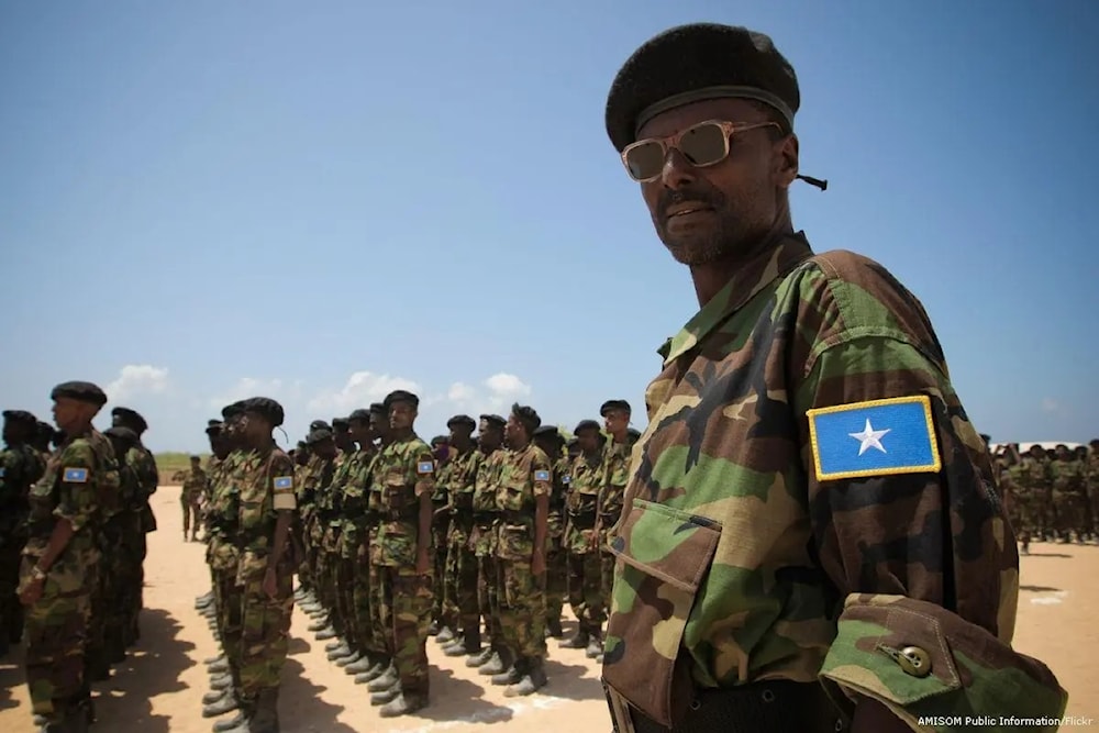 Miembro del ejército de Somalia.