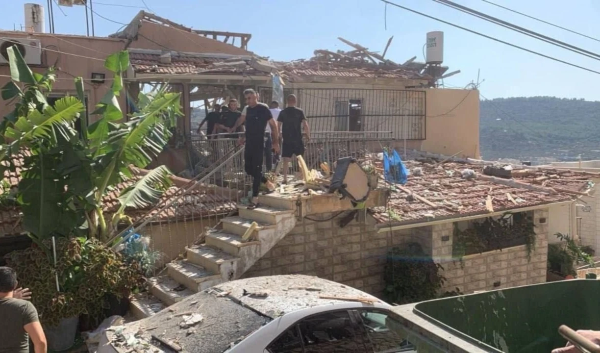 Daños en el asentamiento de Karmiel tras el impacto de misiles de Hizbullah. 16 de octubre de 2024