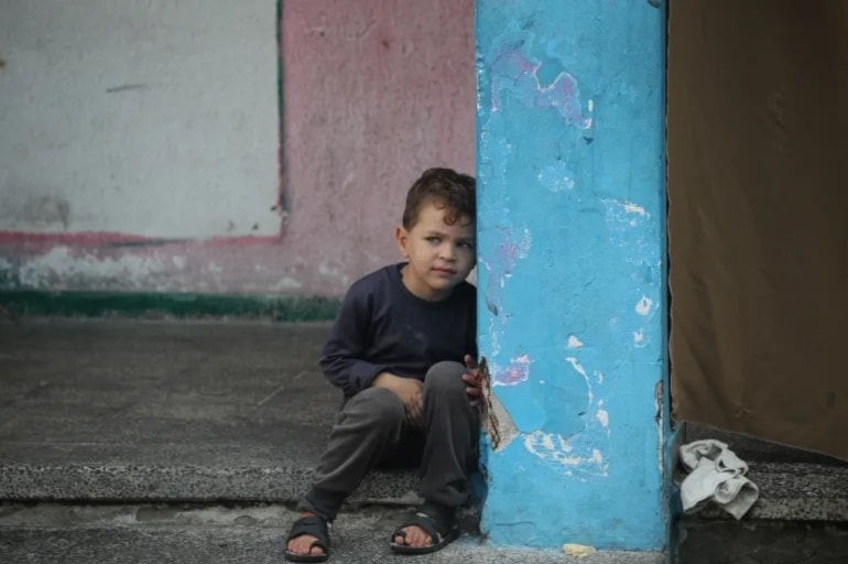 Niño en la Franja de Gaza. Foto: Istock. 