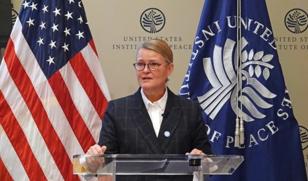 La responsable de Washington para la situación humanitaria en Gaza, Liz Grande.