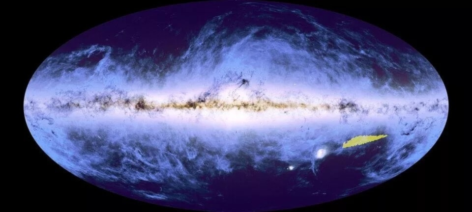 Revelan el primer fragmento del mapa 3D más grande del universo. Foto: ESA. 