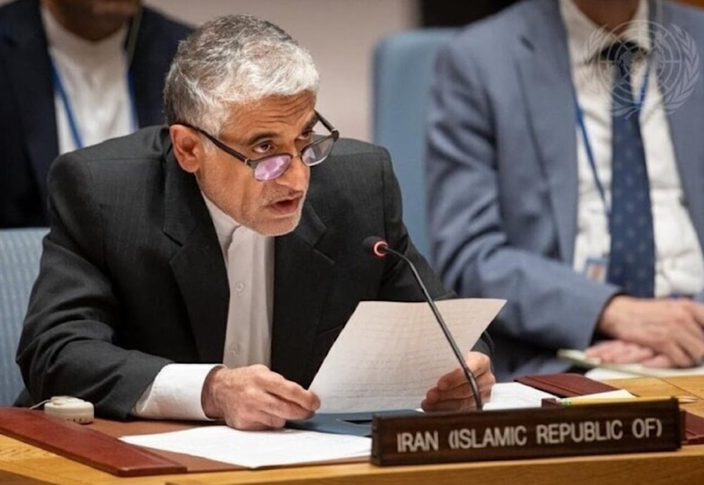 El embajador y representante permanente de Irán ante la ONU, Amir Saeid Iravani. 