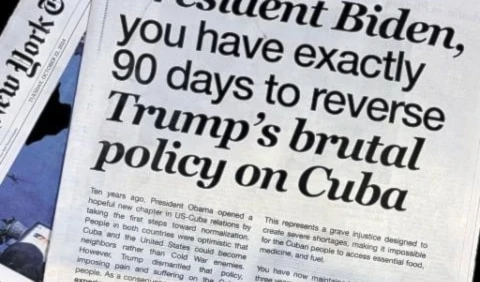 Carta abierta a Joe Biden publicada en The New York Times.