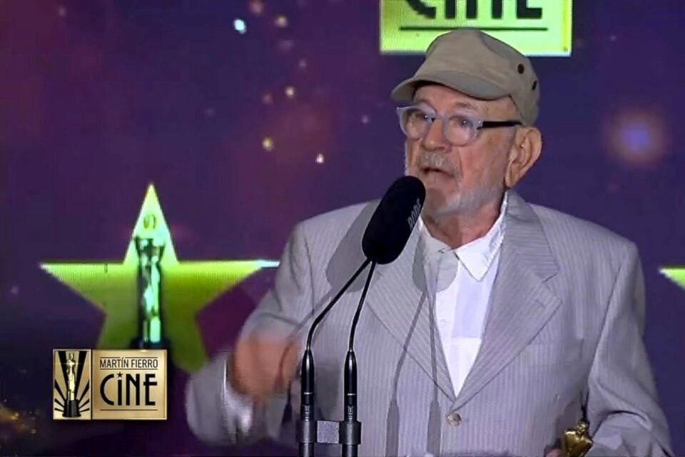 Norman Briski alza la voz por Palestina en los Premios Martín Fierro 