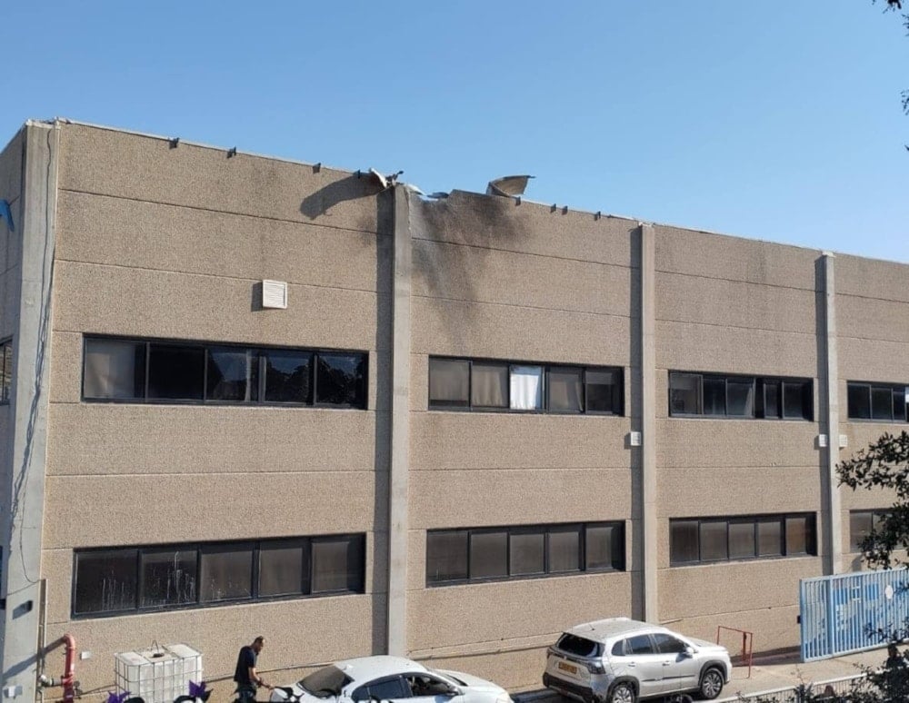 Empresa de la industria militar israelí Yodevat, al sureste de Akka.