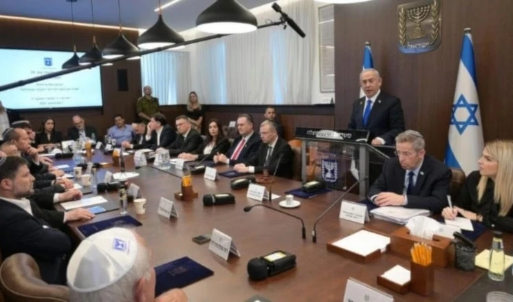 Reunión del gabinete israelí.