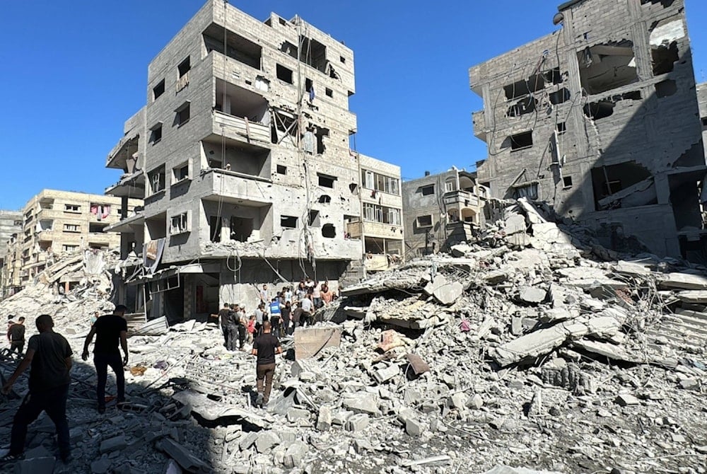 Destrucción en Beit Lahia causada por los bombardeos israelíes. 