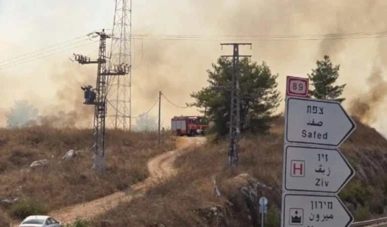 Hizbullah causa incendio y  destrucciones masivas en el norte.