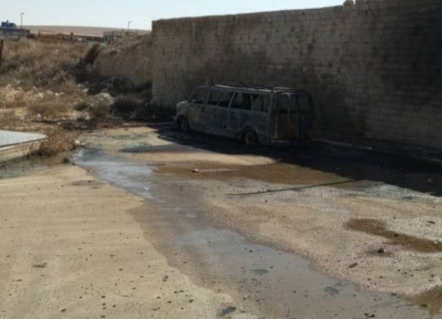 Agresión israelí contra la ciudad industrial de Hasiyeh en Homs, Siria (Foto: Medios locales)