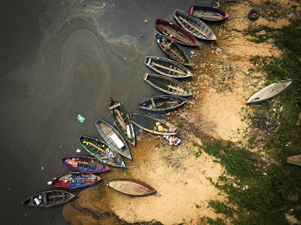 Río Paraguay registra un mínimo histórico. Foto: AP. 