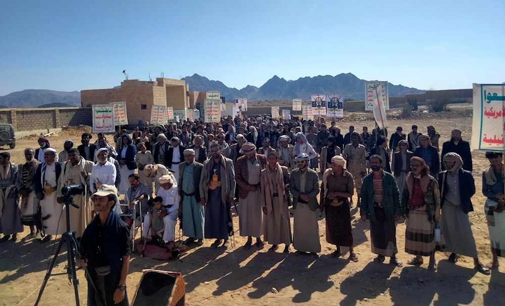 De la marcha del distrito de Sarwah en la gobernación yemenita de Marib. (Foto: Redes sociales)