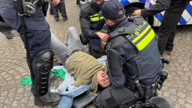 Jueces holandeses rechazaron una solicitud urgente para realizar una manifestación pro Palestina en Ámsterdam (Foto: Reuters)