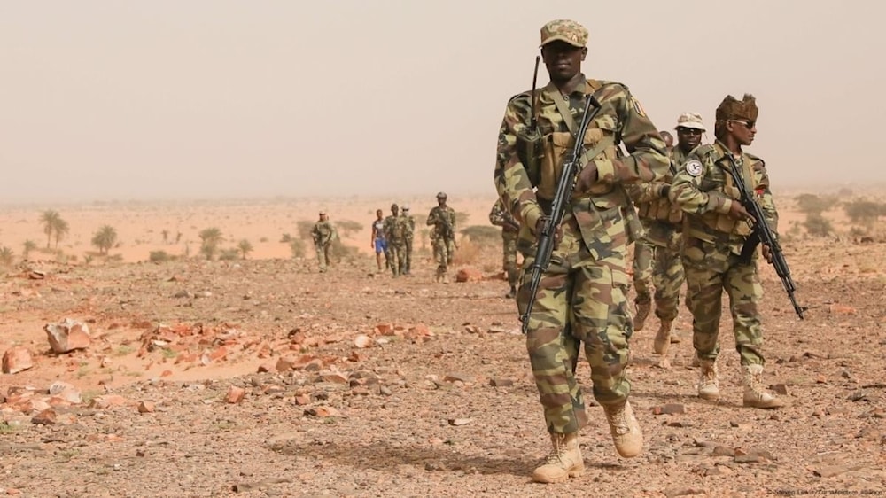 Miembros del ejército de Chad durante el operativo antiterrorista.