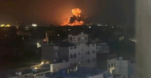 Agresión de EE. UU. y Reino Unido contra la región de Saada, en Yemen. (Foto: Redes Sociales)