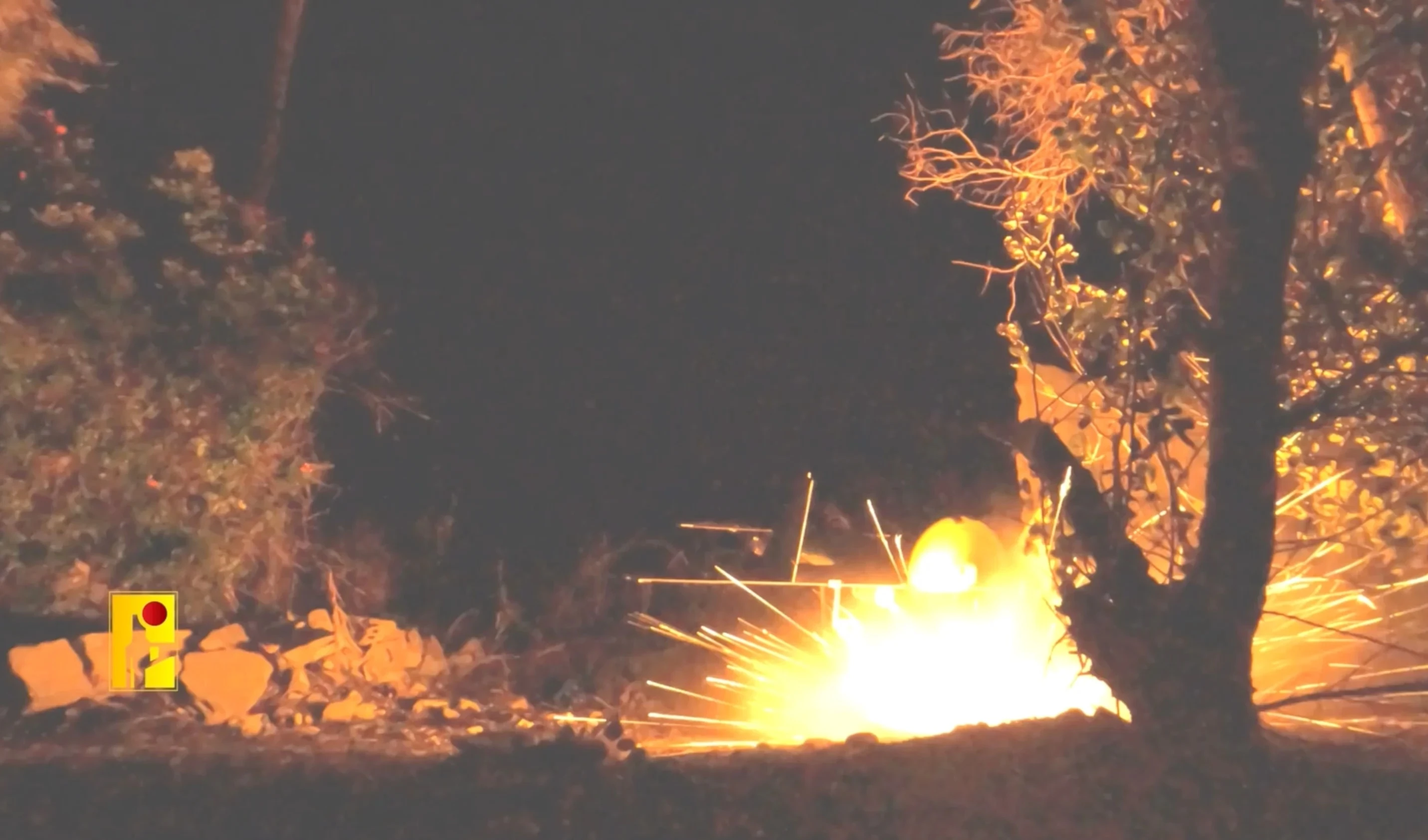 Escenas de drones eviados por Hizbullah y que impactaron en puntos de "Tel Aviv" el 11 de octubre de 2024. (Foto: Medios de Hizbullah)