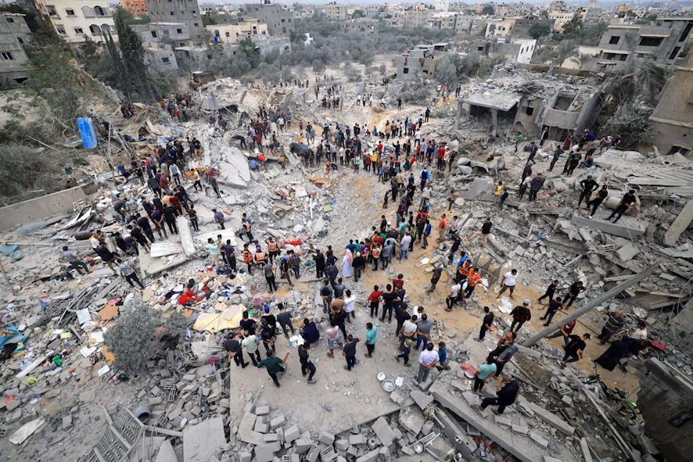 Desastres tras las múltiples agresiones israelíes al campo de Nuseirat. 