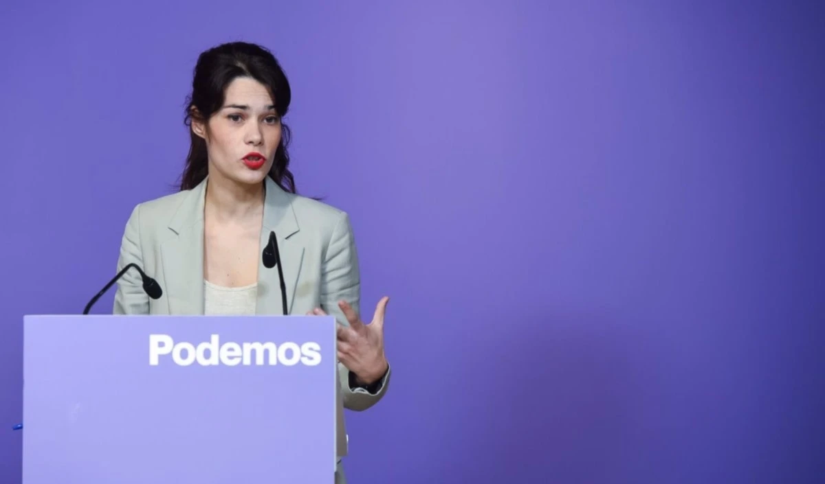 La coportavoz del partido Podemos, Isabel Serra.