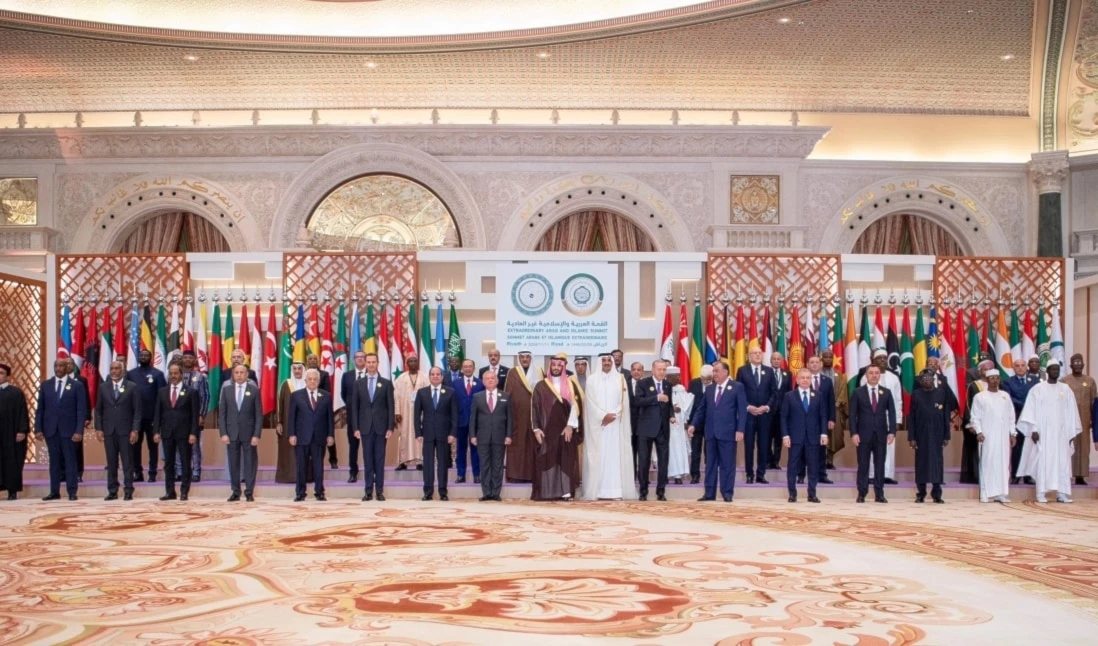 Jefes de Estado y de Gobierno en la cumbre árabe-islámica que tuvo lugar en Riad.