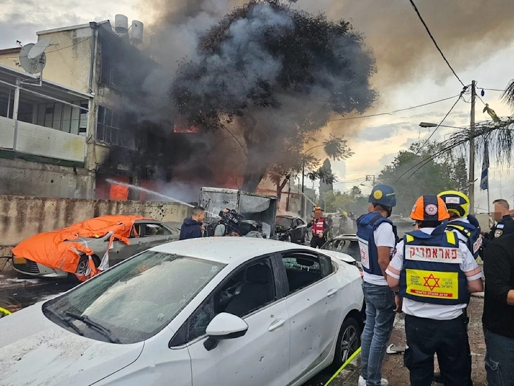 Ataque de la Resistencia de Líbano (Hizbullah) a Haifa ocupada.