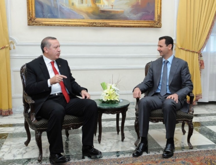  Presidente de Siria, Bashar al Assad, y presidente de Turquía, Recep Tayyip Erdogan (Foto: Archivo)