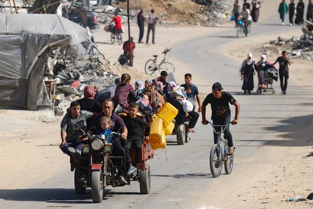 Los palestinos en Gaza son obligados por el ejército israelí a abandonar sus hogares y lugares de refugio.