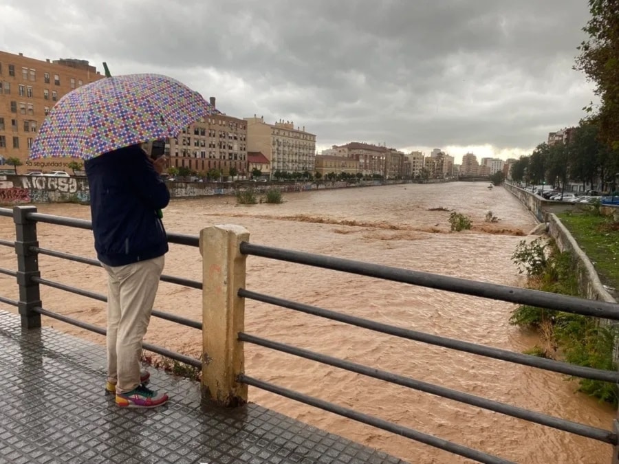 Nueva DANA mantiene a España en alerta roja. Foto: EFE. 