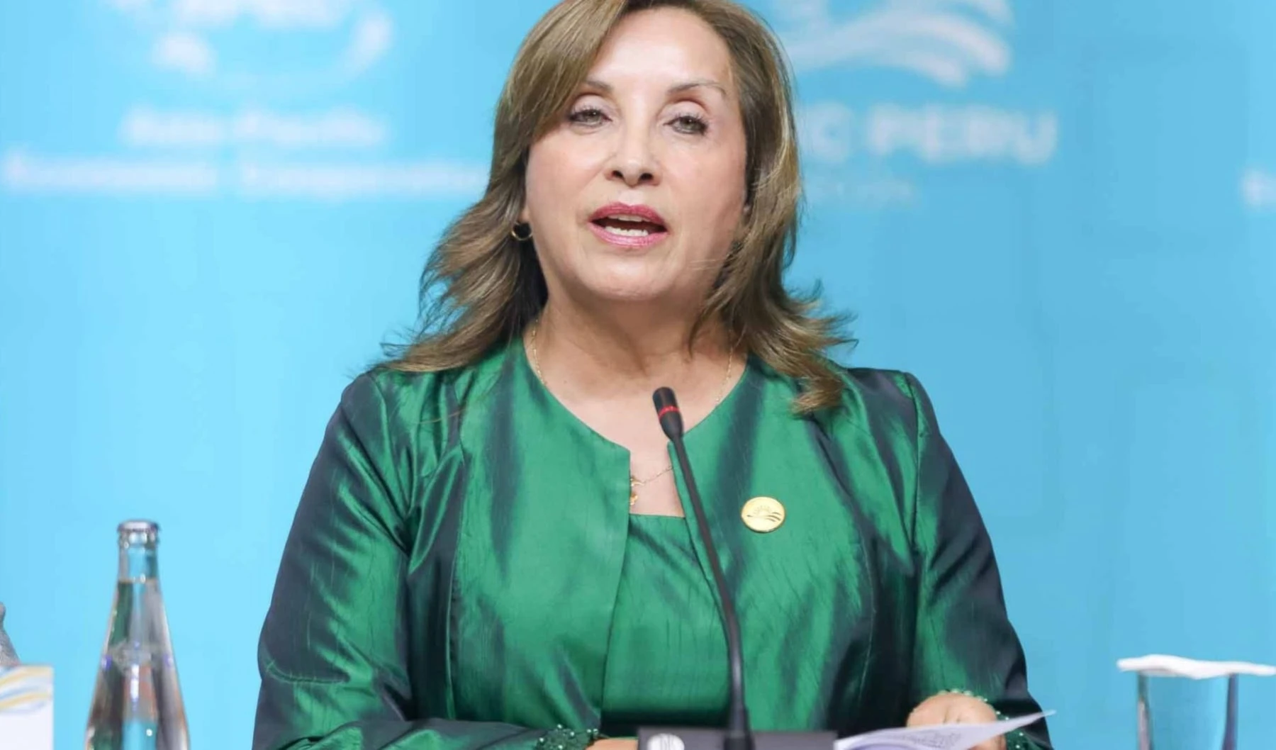 Presidenta de Perú, Dina Boluarte, clausura foro de Cooperación Económica Asia-Pacífico. 16 de noviembre de 2024. (Foto: Diario El Peruano)