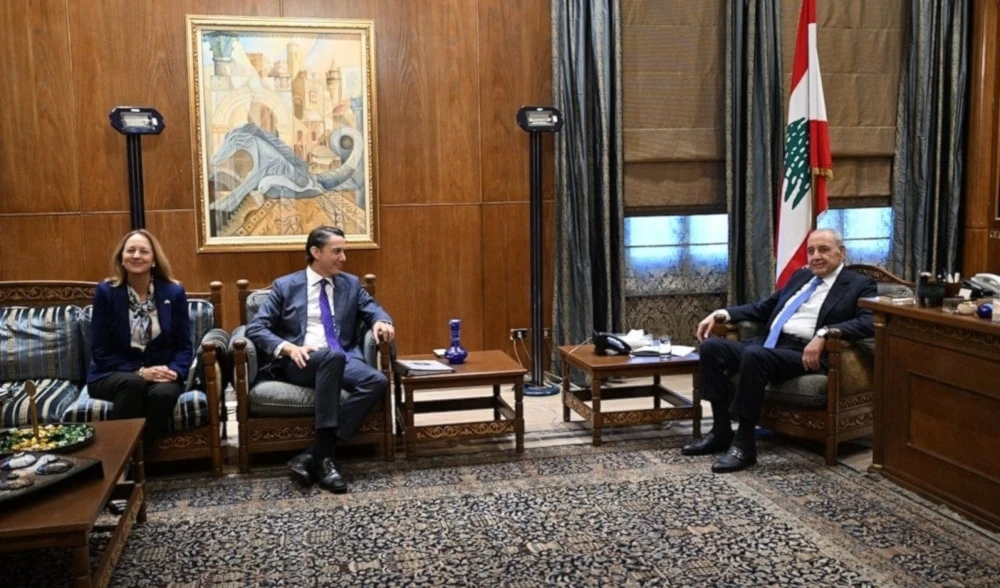 Amos Hochstein sostuvo un encuentro con el presidente del parlamento libanés, Nabih Berri.