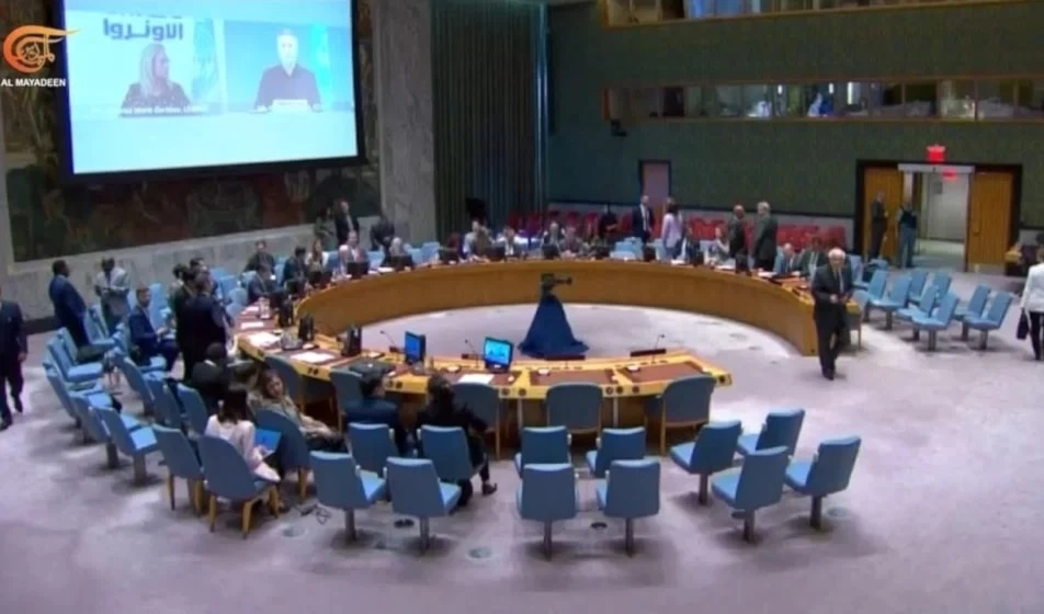 Sesión del Consejo de Seguridad de las Naciones Unidas. Sesión del Consejo de Seguridad de las Naciones Unidas.