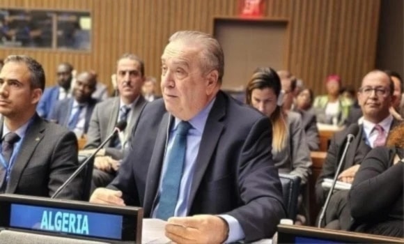 El representante permanente de Argelia ante el Consejo de Seguridad de la ONU, Ammar Benjameh.