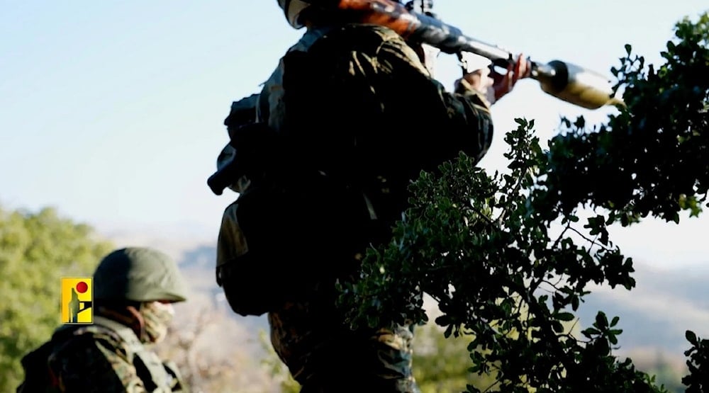 Combatientes de Hizbullah durante la emboscada al sur de Líbano.