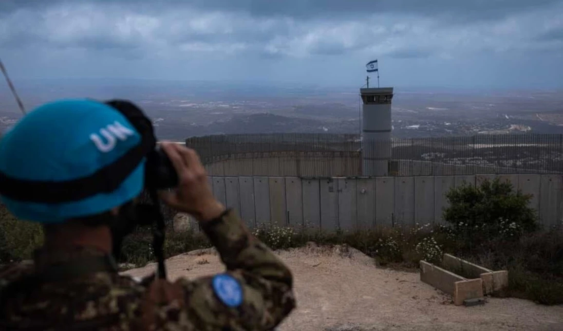 El muro de separación en la frontera libanesa con la Palestina ocupada.