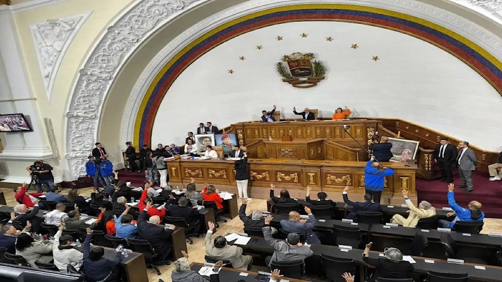 Parlamento de Venezuela aprueba Ley Libertador Simón Bolívar contra Bloqueo Imperialista impuesto por EE . UU. (Foto: Minci)