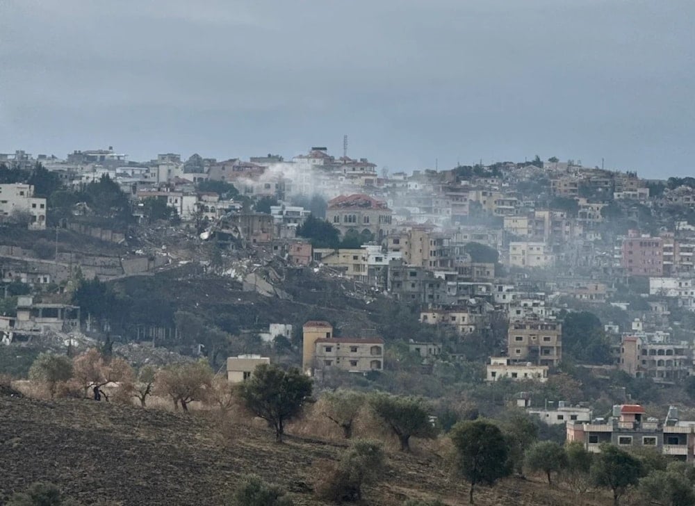 Ataque israelí contra la localidad de Khiam en Líbano.