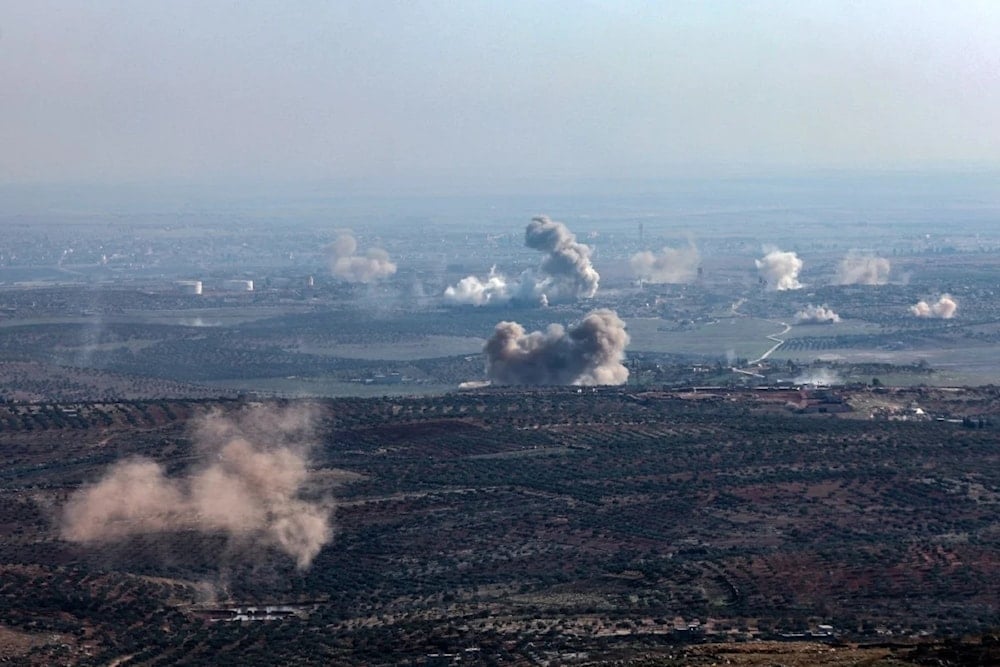 Violentos bombardeos en el frente de Jericó, al norte de Siria. 